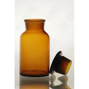1404 Amber botol kaca Reagent